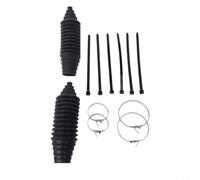 Fauhapyway Kit de herramientas de dirección para maletero de coche y piñón, barra de acoplamiento interior de silicona impermeable, 2 botas, 6 bridas para cables, clips de bloqueo pequeños y grandes
