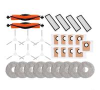 Fauhapyway Kit de repuesto para Xiaomi Mijia B116 X20 Plus: Juego de 42 piezas con cepillos principales, filtros, bolsas de polvo y paños de fregona (juego 2)