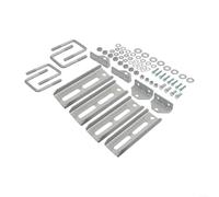 Fauhapyway Kit de soporte de litera giratorio galvanizado de 20.3 cm, hardware de 1.5 x 3, 2 x 3, 3 x 3, 3 x 3 pulgadas, soportes resistentes, pernos en U resistentes a la corrosión, tornillos de