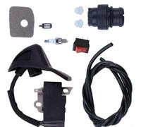 Fauhapyway Kit para ajuste Motor 8 Piezas para Sopladora BG66 BG86 Kit para | Incluye bobina, para filtro aire, bujía, 2 cebadores, manguera para combustible, modelos BG56, BG86