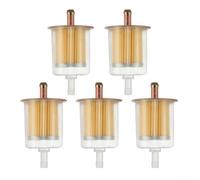 Fauhapyway Kit para filtro 3/8" para moto RV 5 Piezas Kit para filtro 3/8" | Plástico , inline, filtra partículas, agua, protege motor, compatible diésel gasolina