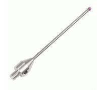 Fauhapyway Lápiz óptico CMM de carburo con vástago roscado y punta de bola roja para inspección, sonda resistente al desgaste para medición CNC. (A-5003-4797)