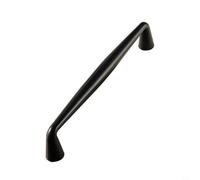 Fauhapyway Manijas sólidas para gabinetes de 128 mm, centros de agujeros, armarios, cajones, puertas, muebles, herrajes de bronce (96 negros* 2)