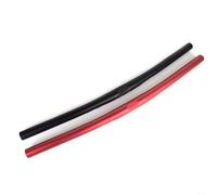 Fauhapyway Manillar de bicicleta de aleación de aluminio para bicicleta de montaña MTB, barra recta de 25,4 mm, diámetro de instalación: 54/58 cm de longitud, negro y rojo (negro 580 mm)