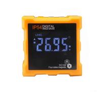Fauhapyway Medidor de Ángulos Digital Base Magnética para fuerte Medidor(Orange)