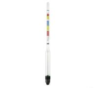 Fauhapyway Medidor de vidrio hidrómetro de alcohol para elaboración casera de cerveza de vino sidra con probador de temperatura herramienta de medición manual 28 x 5 x 2,5 cm