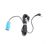 Fauhapyway Micrófono trasero de coche, cable para Q3, para A3 A1 para TT para A6 para Q5L para Golf 7 MIB, micrófono externo de 3,5 mm para Android, Sony Alpine para Pioneer (azul)