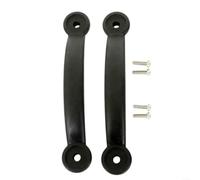 Fauhapyway Paquete de 2 asas de transporte para kayak, montaje lateral, plástico de poliuretano, para canoa, barco, remolque, con tornillos, color negro, 19 cm