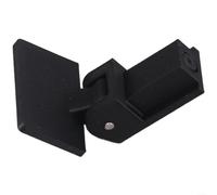 Fauhapyway Paquete de 2 bisagras de cubierta antipolvo para tocadiscos, piezas de repuesto negras resistentes, funcionamiento suave, 3,8 x 2,3 cm (1)