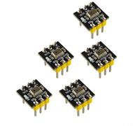 Fauhapyway Paquete de 5 módulos de micrófono omnidireccional INMP441 con interfaz I2S de 24 bits (soldados)