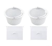 Fauhapyway Para Hayward Pool Skimmer Weir Door and Filter Basket Set SPX1091K1 Piezas de repuesto, para SP1091LX SP1091LXWM Piscina enterrada sobre el suelo (4 piezas)