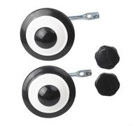 Fauhapyway Ruedas de entrenamiento para bicicletas de 12, 14 y 16 pulgadas, estabilizadores de acero al carbono con ruedas intermitentes de poliuretano, rodamientos silenciosos y tuercas autoblocantes