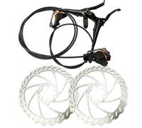 Fauhapyway Sistema hidráulico profesional de la bici de montaña del freno de disco con los rotores del 160MM calibrador dual del pistón para la bicicleta del camino de MTB