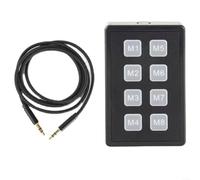 Fauhapyway Teclado de control externo de radio, para ICOM IC-705/7300/9700, acceso directo SSB CW RTTY con cable de 3,5 mm