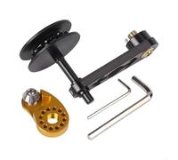 Fauhapyway Tensor de cadena de bicicleta 11T Polea Desviador de velocidad única Regulador de par para bicicletas de montaña Construcción de aleación de aluminio (negro)