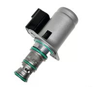 Fauhapyway Válvula solenoide de 12 V KV25678 para excavadora cargadora, pieza de motor de repuesto compatible con 310G 310J 335C 410G 410J 710G negro