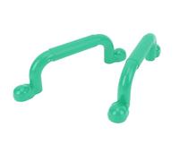 Fauitay Asas de patio de recreo grandes asas de seguridad con resistencia antideslizante, capacidad de carga robusta para juego de arcos de escalada (verde)
