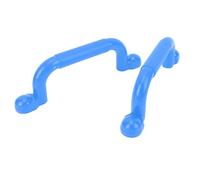 Fauitay Asas de patio de recreo grandes asas de seguridad con resistencia antideslizante, capacidad de carga robusta para juego de arcos de escalada (azul)