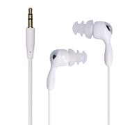 Fauitay Auriculares, Estilo Intrauditivo con Cables Más Cortos y Diseño Ergonómico para Nadar, Correr, Practicar Surf y Andar en Bicicleta (Blanca)