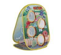 Fauitay Juego de Diana de Dardos 2 en 1 con Bola Pegajosa y Lanzamiento de Puf para Niños, Objetivo de Lanzamiento de Doble Cara con Lindo Diseño de Dinosaurio, Juguete con Bolsa