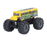 Fauitay Juguete de Tracción para Autobús Escolar a Escala 1:43, Cuerpo de Aleación, Ruedas Grandes, Modelo de Coche de Alta Simulación con Función de Tracción, para Niños de 3 Años en (Graffiti