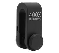 Fauitay Lente de Microscopio para Teléfono Lente de Cámara de Microscopio para Teléfono Celular Ampliación Universal 400X con Luz LED para Biología Electrónica Fabricación de Joyas