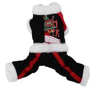 Fauitay Ropa Navideña para Perros, Chaleco de Tela Suave y Cálido con Bonitos Broches para Perros Pequeños y Medianos, Fiestas de Cumpleaños (S)