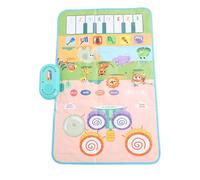 Fauitay Tapete Musical para Niños Pequeños, Teclado de Piano Interactivo, Almohadilla de Tambor, Juguete con 13 Teclas, Juego Táctil para Educación Temprana del bebé e Interacción (Tipo de Animal)