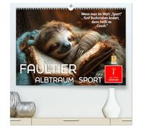 Faultier - Albtraum Sport (hochwertiger Premium Wandkalender 2026 DIN A2 quer), Kunstdruck in Hochglanz: ´Slow-Motion All-Stars`definieren ihren Sport neu.