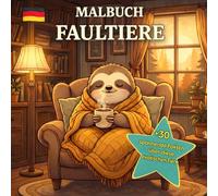 Faultier-Malbuch für Kinder | entspannende und lehrreiche Aktivität ohne Bildschirme | mehr als 30 kuriose Fakten: Dicke und lustige Linien zum ... zur Förderung der Konzentration und Fantasie