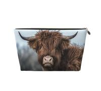 Fauna Escocesa de la Vaca de Las Tierras Altas, Bolsa de Maquillaje Bolsa de cosméticos Bolsa de artículos de tocador de Viaje portátil Bolsa de artículos de tocador