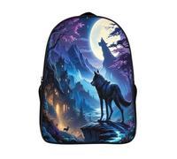 fauna mochilas impreso gran capacidad lobo informal grande mochila 2 compartimento con bolsillos grandes mochilas escolares de impresos en 3d-16,hombres mujeres safari de senderismo