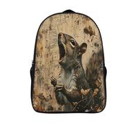 fauna mochilas ligeras moderna y duradera bostezo de ardilla mochila viaje con arnés ajustables mochila escolar impresos en 3d 2 compartimento-16,para adolescentes y adultos para fiestas escolares