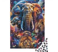 Fauna Salvaje Africana Puzzle de 1000 Piezas Papel Adultos Animales de Sabana Relajación Atención Hogar Regalo 70x50cm/1000pcs