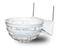 faunagarden 5 Nidos Interiores De plastico con Ganchos metalicos para pequeñas Aves como Canarios.