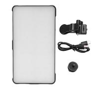 FAUOSWUK 112 Luz LED Luz de Selfie Luz para Teléfono con Clips de Lámpara de 3000 a 6500k 3 Modos de Iluminación 10 Niveles de Brillo Recargable para Videoconferencia la Computadora