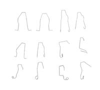 FAUOSWUK 12 Clips de Resorte para Retenedor de Faros Delanteros, Soporte de de Retención Universal para Faros Automotrices para Bombillas H1 H3 H4 H7