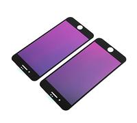 FAUOSWUK 2 Piezas de Película Protectora Antifisgones Vidrio Templado Degradado de Dureza 9D para 7 Plus 8 Plus para Uso Diario