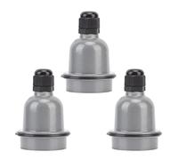 FAUOSWUK 3 PCS E27 Soporte de Lámpara, Cavidad de Luz de Cerámica Anti -fusión a Prueba de Agua con Aislamiento de Calor, para Bulbos de Resistencia de Alta Temperatura
