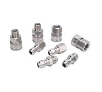 FAUOSWUK Accesorios de Conexión Rápida de 3/8 de Pulgada Juego de Gran Versatilidad para Limpieza de Automóviles Diseño a Prueba de Fugas de 8 Piezas para la Mayoría de Herramientas de Lavado a