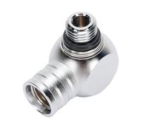 FAUOSWUK Adaptador de Buceo de Baja Presión con Rotación de 360°, Conector Seguro y Resistente para Buceo, BCD, Latón Chapado en Cromo