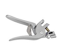 FAUOSWUK Alicate para Etiquetas de Oreja de Acero Inoxidable con Diseño Científico, Liviano y Portátil para Perforar sin Esfuerzo, Esencial para la Ganadería