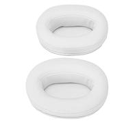 FAUOSWUK Almohadillas de Repuesto para Auriculares Brainwavz HM5, Almohadillas Duraderas y de para un Mejor Rendimiento de Graves, Fácil Instalación, 2 Unidades (Blanca)
