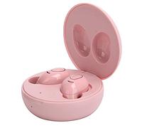 FAUOSWUK Auriculares Bluetooth Mini Diseño Ergonómico con Reducción de Ruido Inalámbrica para Amantes de la Música - Auriculares Estéreo de Alto Rendimiento (Rosa)