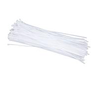 FAUOSWUK Bridas de Nailon Resistentes para Cables, 100 Unidades, para Uso en Interiores y Exteriores, Resistencia a la Tracción de 250 Libras, Color Blanco (600 mm)