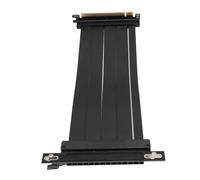 FAUOSWUK Cable de Extensión para Tarjeta Gráfica PCIe 4.0 X16 Inversa de 90 Grados, Ranuras Blindadas para Programas de IA, Velocidad de Transferencia de 64 GB, Cable Elevador PCIe 4.0 X16 para (20cm)