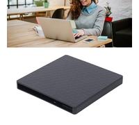 FAUOSWUK Caja de Unidad Óptica Externa, Caja USB 3.0 Tipo C y Tipo A para Unidades CD DVD BD de 9,5 Mm, con Cable Plegable y Llave de Expulsión, Compatible con OS