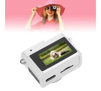 FAUOSWUK Cámara con Llavero de 64 GB, Vídeo HD de 1080P, Fotos de 2 MP, Pantalla a Color de 0,96 Pulgadas con 4 Filtros y Luz LED, Cámara Retro Portátil para Fotografía de Viajes y (Negra)