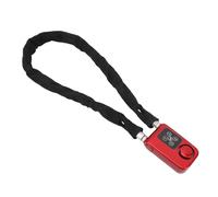 FAUOSWUK Candado de Cadena para Motocicleta, Alarma Anticorte, Acceso Seguro sin Llave para Bicicletas y Motos, Resistente Al Agua IP44, 80cm de Largo