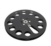 FAUOSWUK Carrete de Cinta Vacío Universal de 7 Pulgadas, Aleación de Aluminio Resistente para Aplicaciones de Grabación de Sonido (Negra)